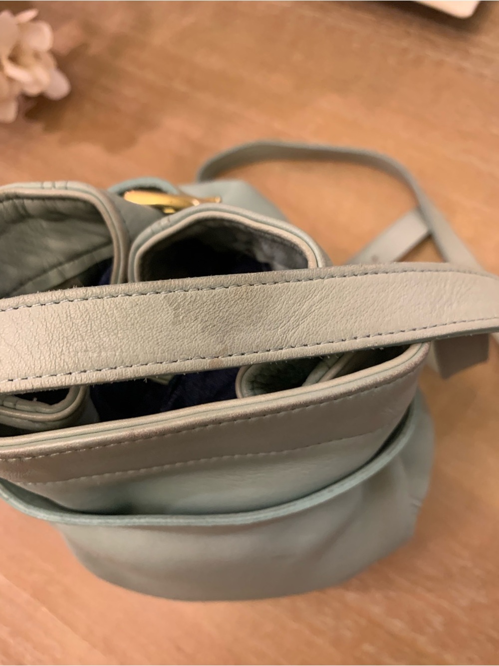 Vintage Coach Mint Green soho belted bucket bag - Picture 6 of 16
